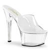 Pleaser - ASPIRE601 Mules à talons - Chaussures de pole dance - Transparent/Blanc Product image